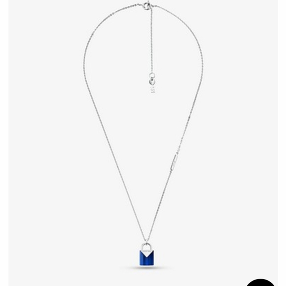 MK silver Padlock necklace - Picture 2 of 4